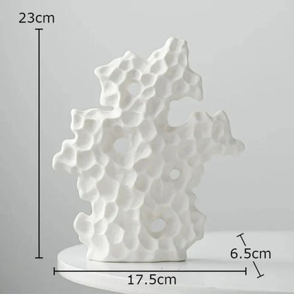 Koraline Sculptuur - Hoogwaardig Keramiek, Organisch Ontwerp 6