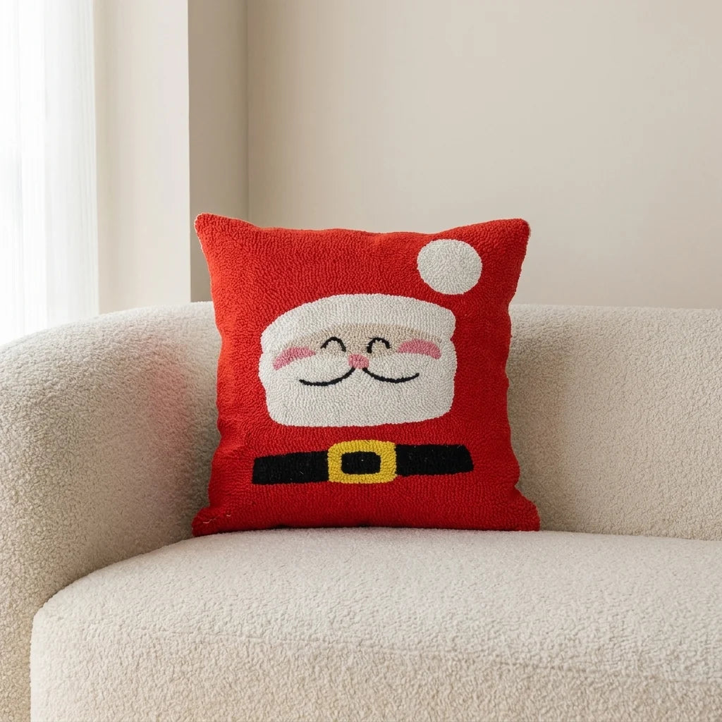 Krisco Kussenhoes - Katoen, Feestelijk Kerstdesign Vierkant 1