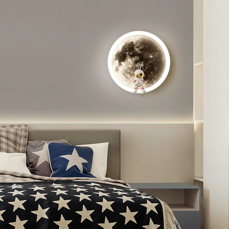 LunaGlow™ – LED Maan Wandlamp voor Kinderen – Rustgevend Sfeervol Licht