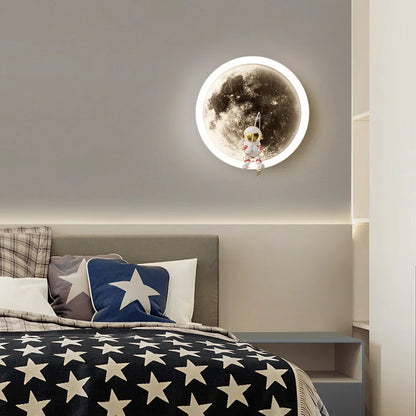 LunaGlow™ – LED Maan Wandlamp voor Kinderen – Rustgevend Sfeervol Licht