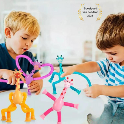 StretchiePals™ – Magisch Rekbaar Speelplezier – Giraffe Speelgoed Set