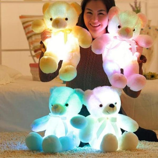 GlowBear™ – Lichtgevende LED Knuffelbeer – Zacht Nachtlampje & Troostvriend