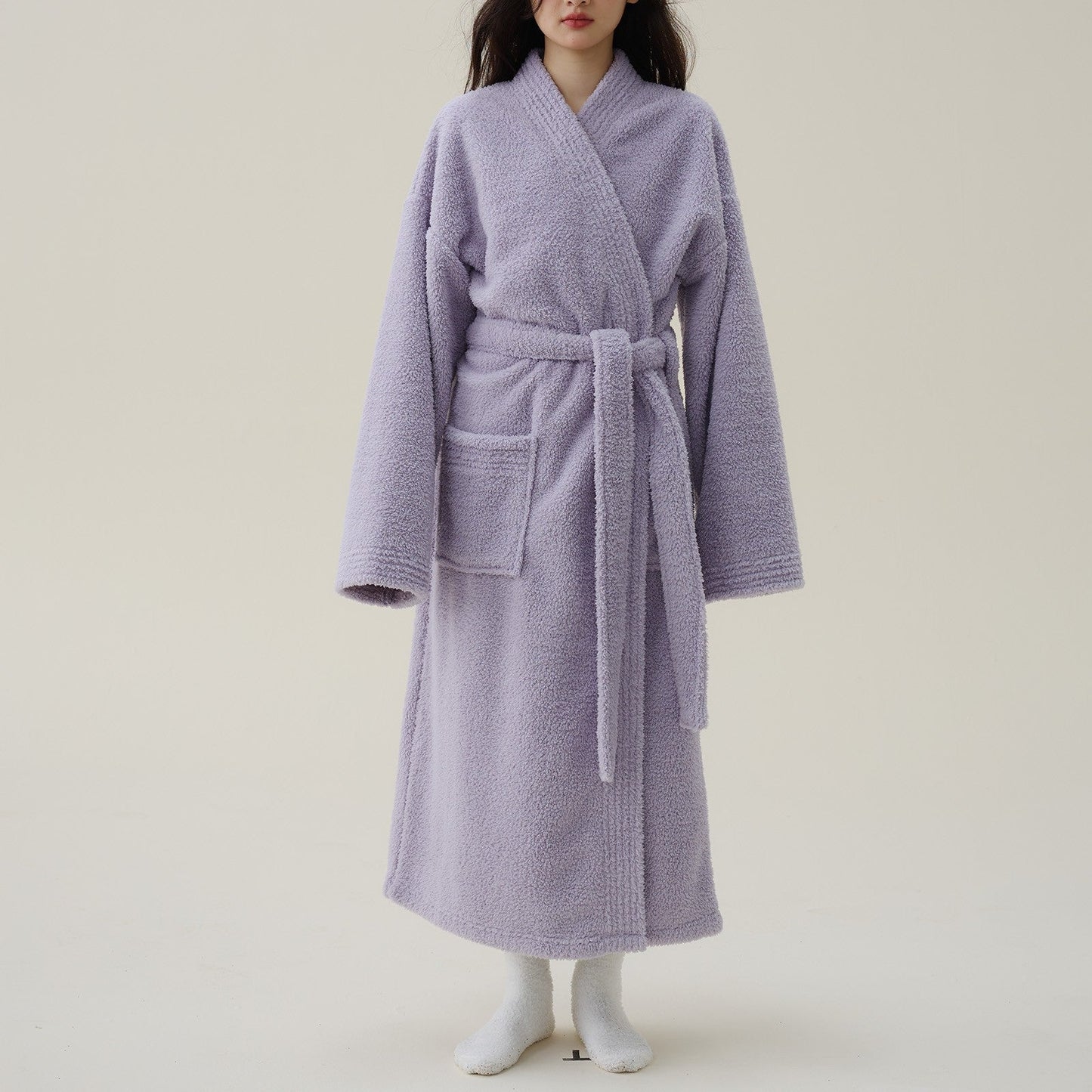Liora Badjas Dames - Dikke Fleece, Luxe Kimono Pasvorm 2