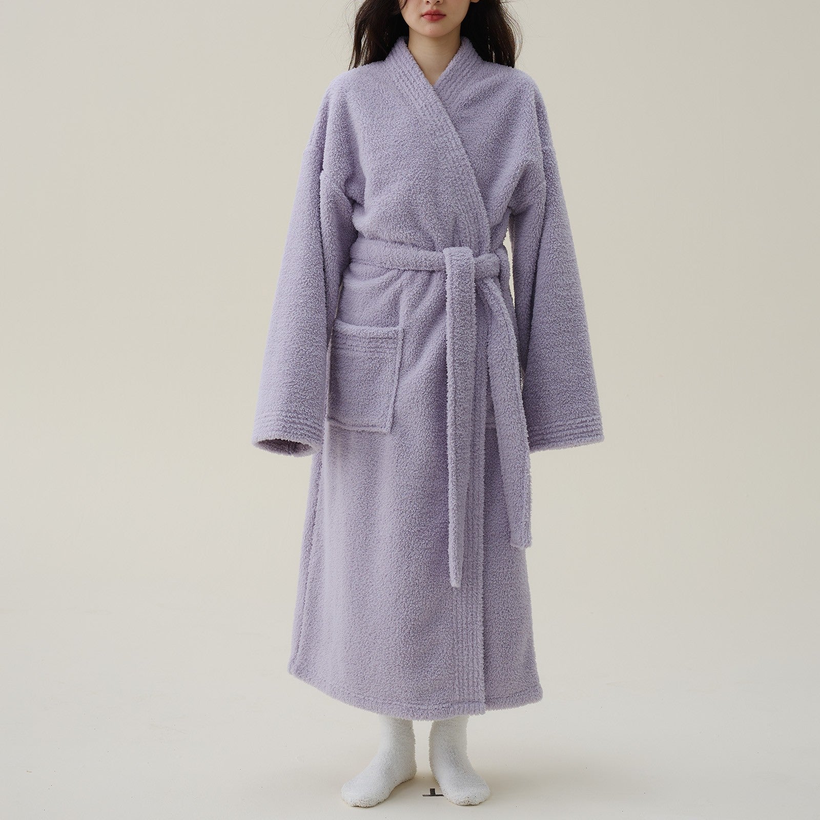 Liora Badjas Dames - Dikke Fleece, Luxe Kimono Pasvorm 2