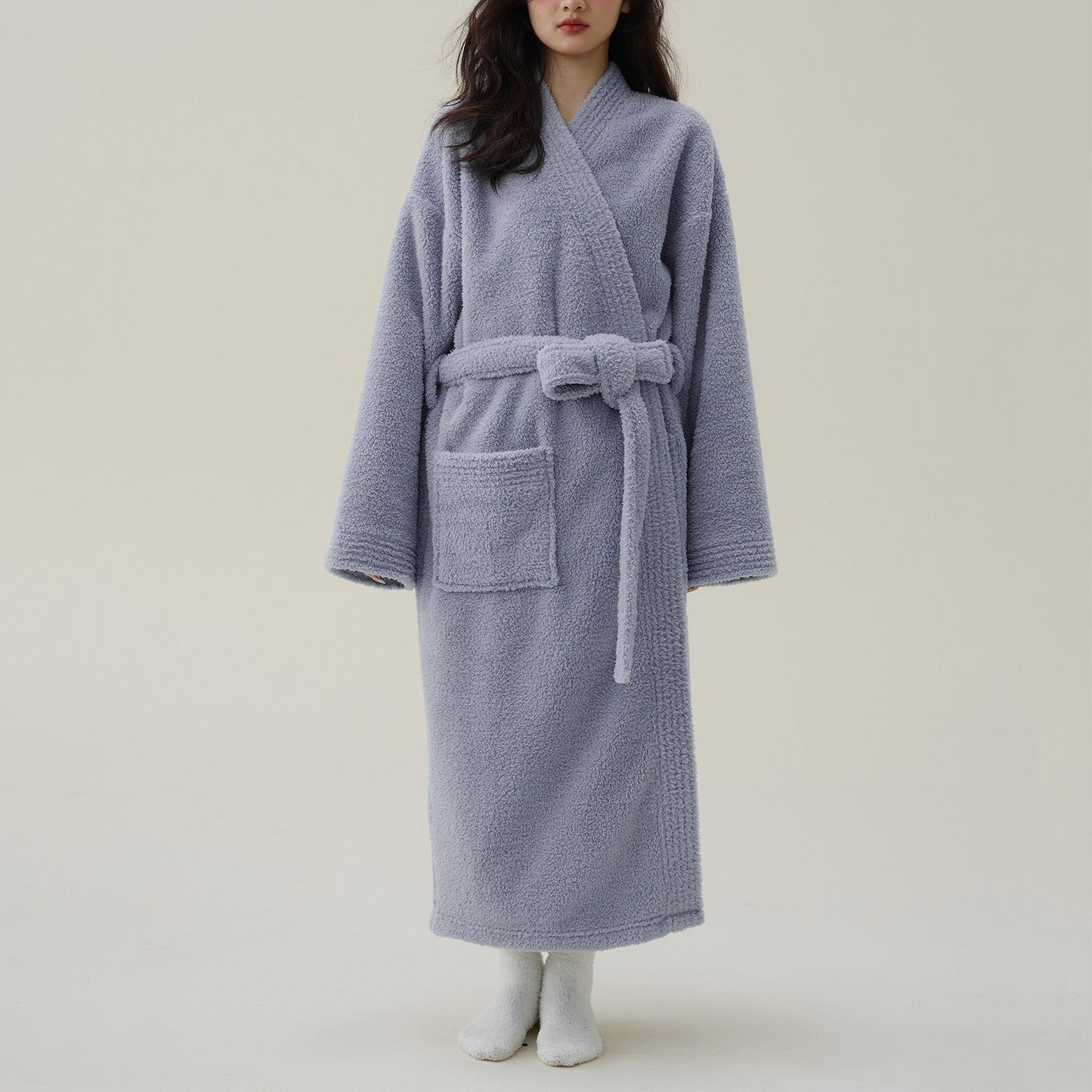 Liora Badjas Dames - Dikke Fleece, Luxe Kimono Pasvorm 3
