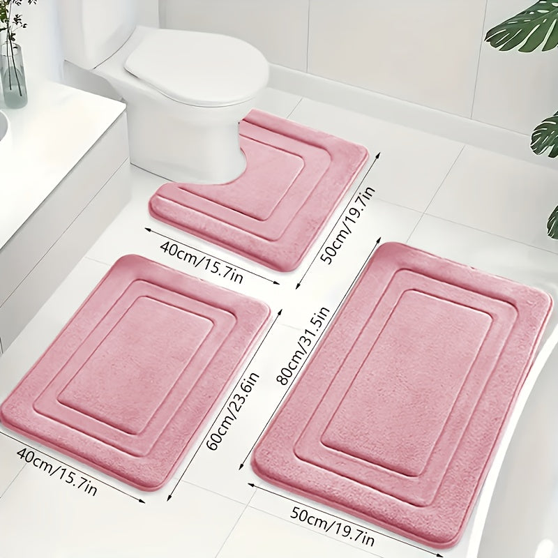 Liora Badmat Antislip Set - Memory Foam, 3-Delig, Superabsorberend 10