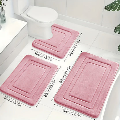Liora Badmat Antislip Set - Memory Foam, 3-Delig, Superabsorberend 10