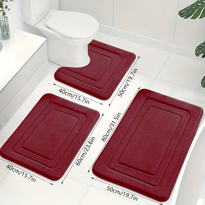 Liora Badmat Antislip Set - Memory Foam, 3-Delig, Superabsorberend 13