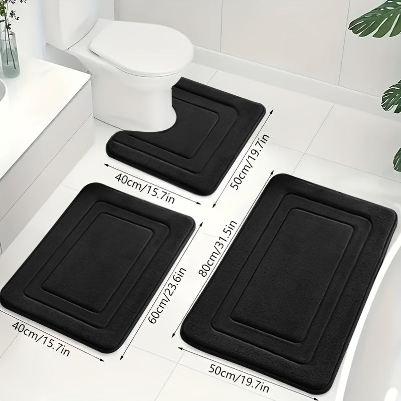 Liora Badmat Antislip Set - Memory Foam, 3-Delig, Superabsorberend 4