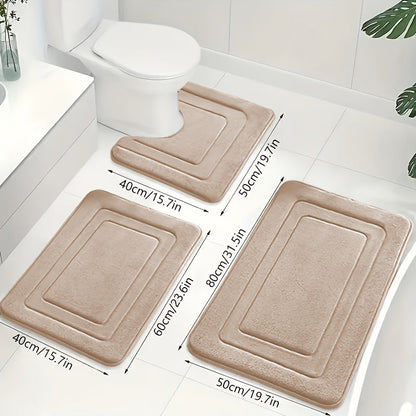 Liora Badmat Antislip Set - Memory Foam, 3-Delig, Superabsorberend 6