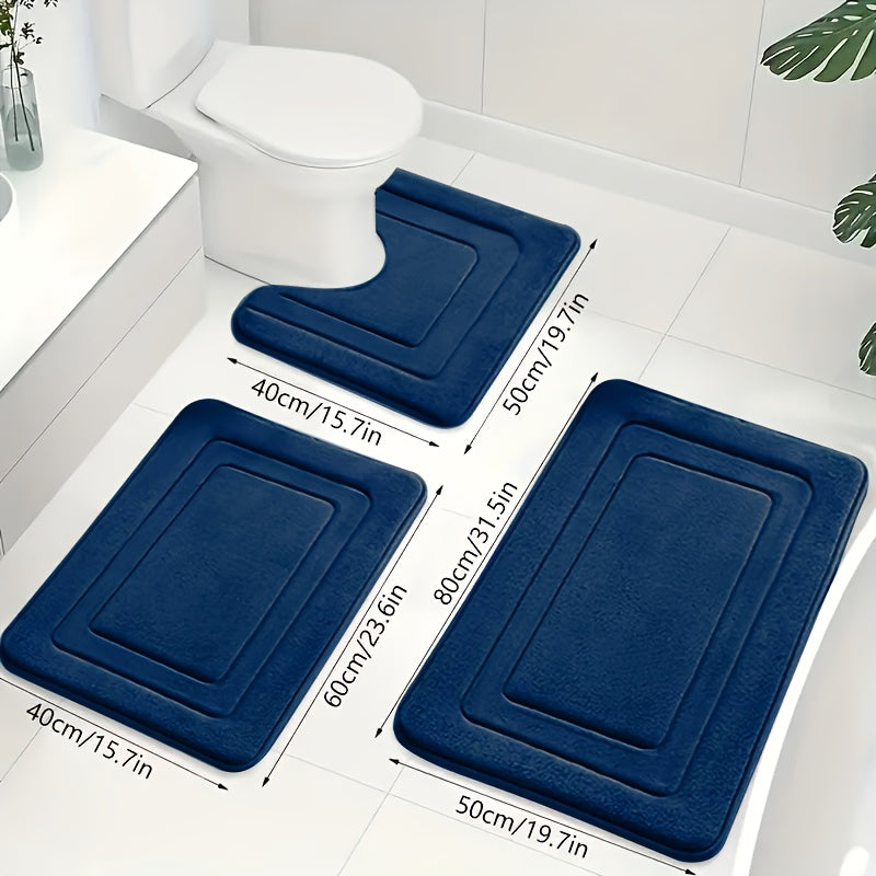 Liora Badmat Antislip Set - Memory Foam, 3-Delig, Superabsorberend 8