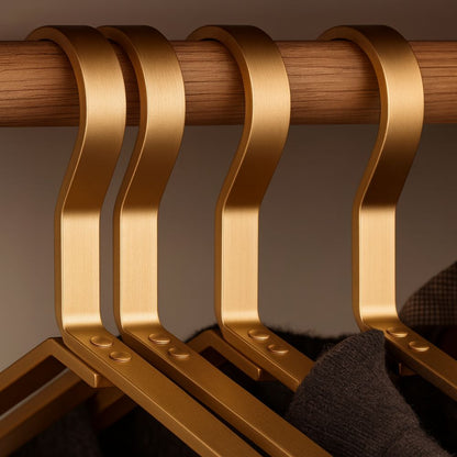 Liora Kleerhangers - Aluminiumlegering, Ruimtebesparend Antislip Design 3