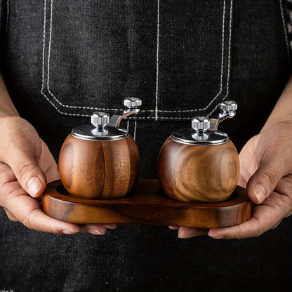 Liora Kruidenmolens Set - Houten Zout- en Pepermolens, Scandinavisch Design 5