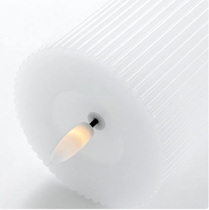 Liora LED Kaarsen Set - Geribbeld Wax, Warm Wit Licht, Draadloos 7