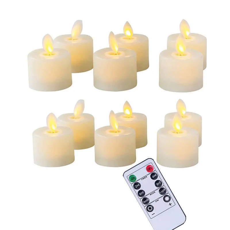 Liora LED Kaarsen Set - Realistisch Flikkerend Licht met Afstandsbediening, Draadloos en Op Batterij 2