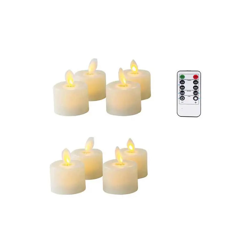 Liora LED Kaarsen Set - Realistisch Flikkerend Licht met Afstandsbediening, Draadloos en Op Batterij 4