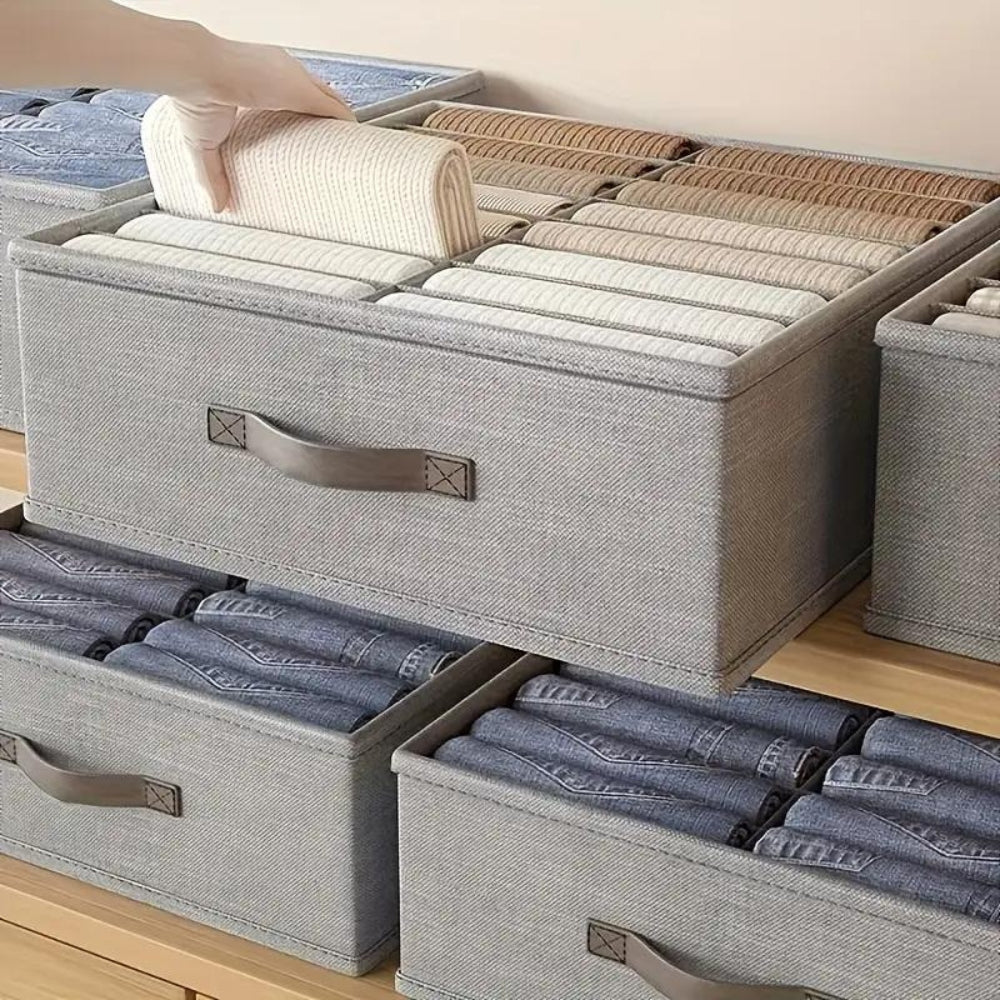 Liora Opbergcontainer - Duurzaam Katoenlinnen, 16 Compartimenten 3
