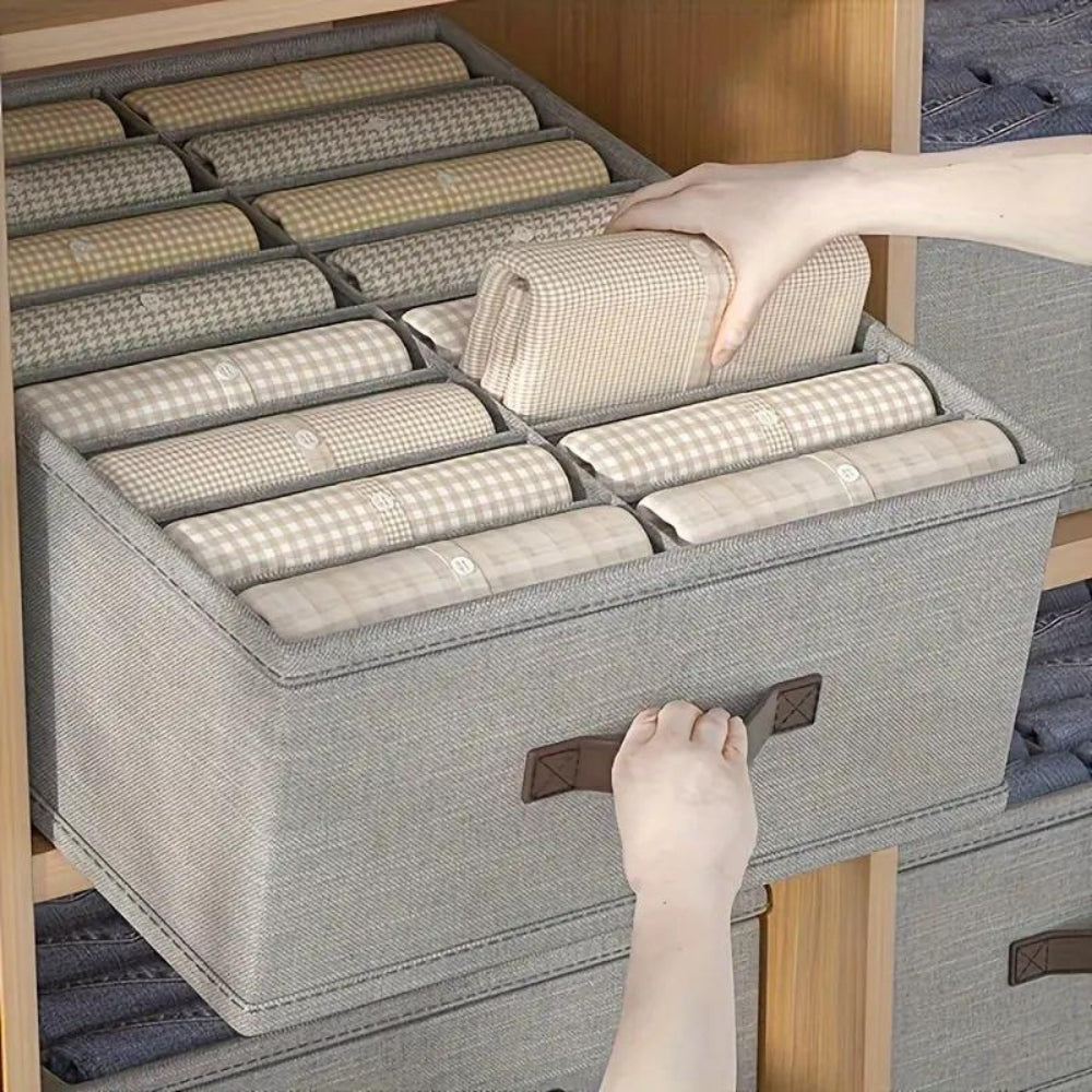 Liora Opbergcontainer - Duurzaam Katoenlinnen, 16 Compartimenten 5