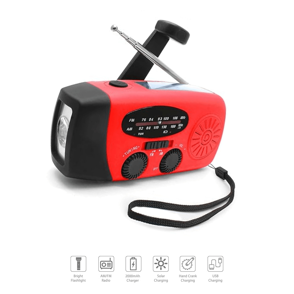 Liora Opwindradio - Waterdicht, Draagbaar, Multifunctioneel 1