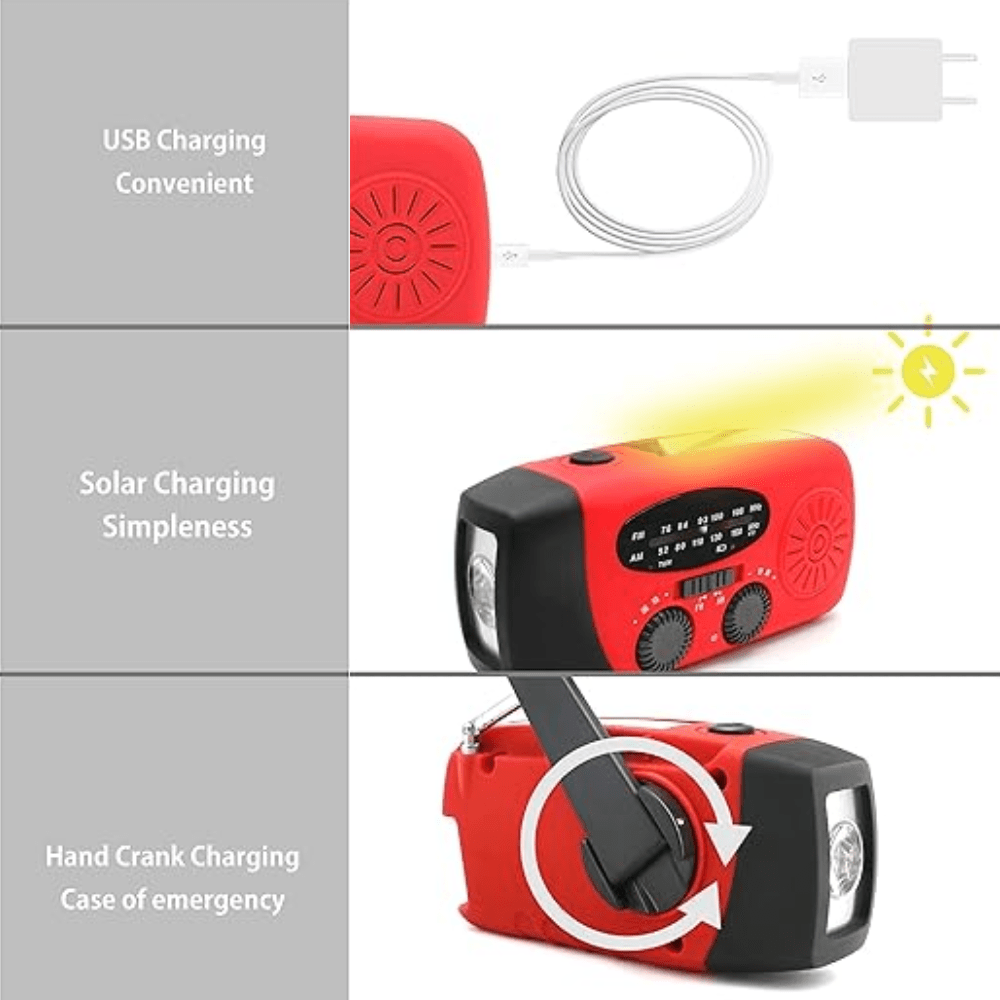 Liora Opwindradio - Waterdicht, Draagbaar, Multifunctioneel 2