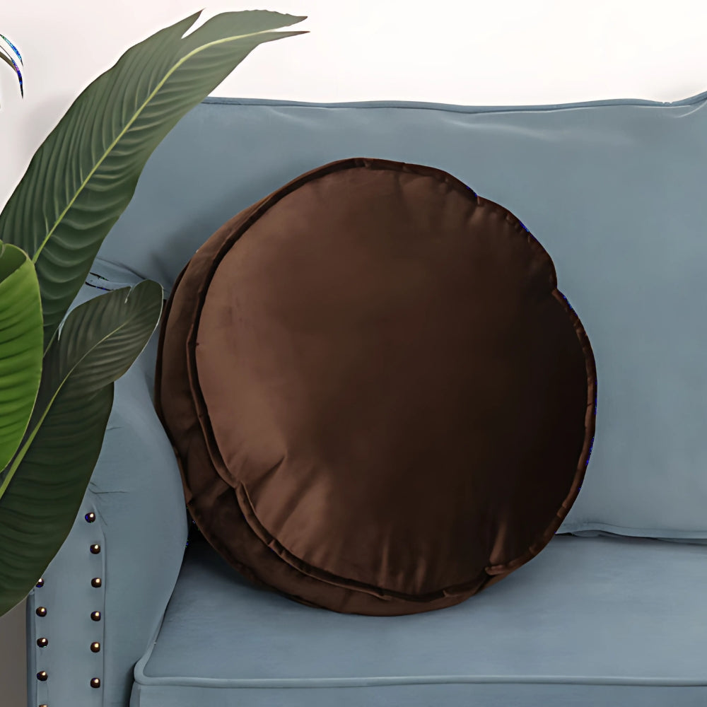 Liora Rond Kussen - Fluweel, Luxe Comfort 46 cm 0