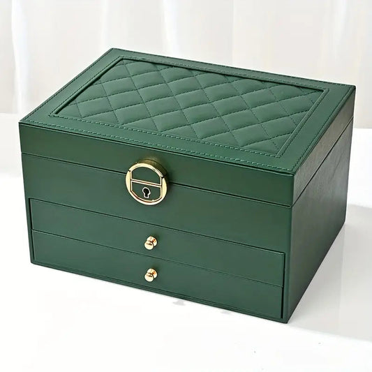 Liora Sieradendoos - Meerlaagse Leren Organizer, Elegant en Functioneel 0
