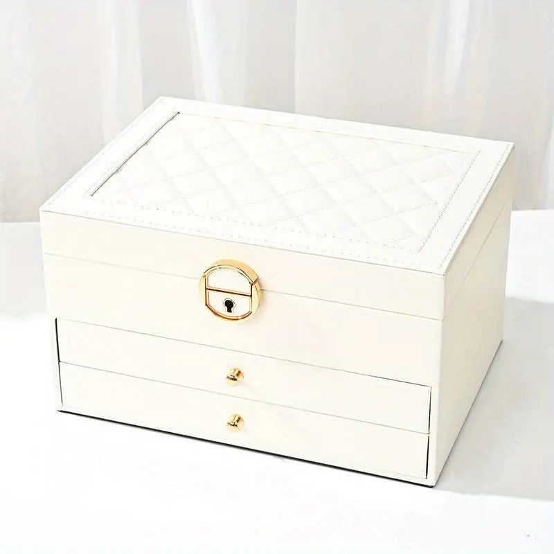 Liora Sieradendoos - Meerlaagse Leren Organizer, Elegant en Functioneel 1