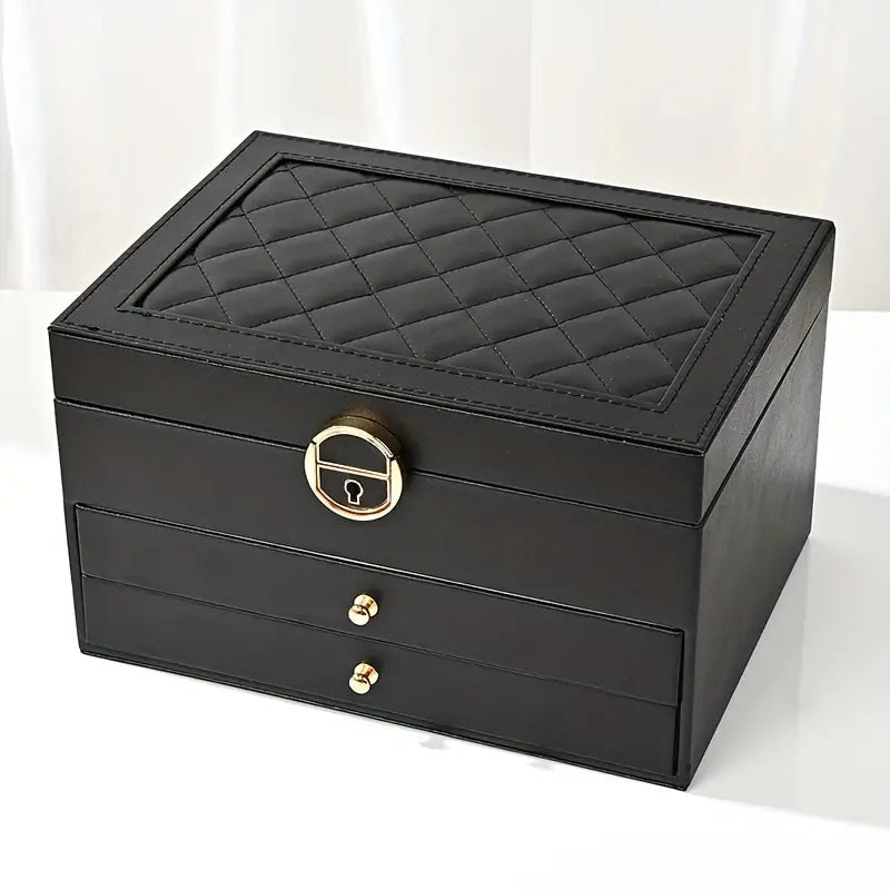 Liora Sieradendoos - Meerlaagse Leren Organizer, Elegant en Functioneel 3