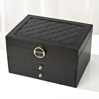 Liora Sieradendoos - Meerlaagse Leren Organizer, Elegant en Functioneel 3
