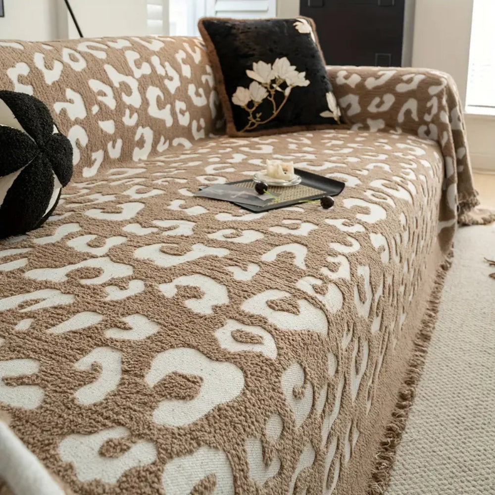 Liora Sofa Cover - Microfiber Mix, Leopard Print 2