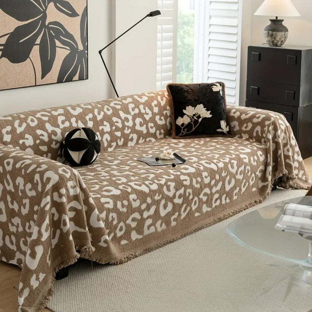 Liora Sofa Cover - Microfiber Mix, Leopard Print 3