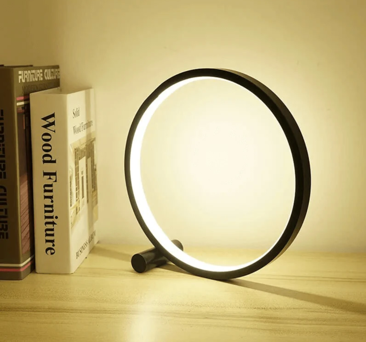 Liora Tafellamp Zwart - Modern Design, Traploos Dimbaar Nachtkast Lampje 2