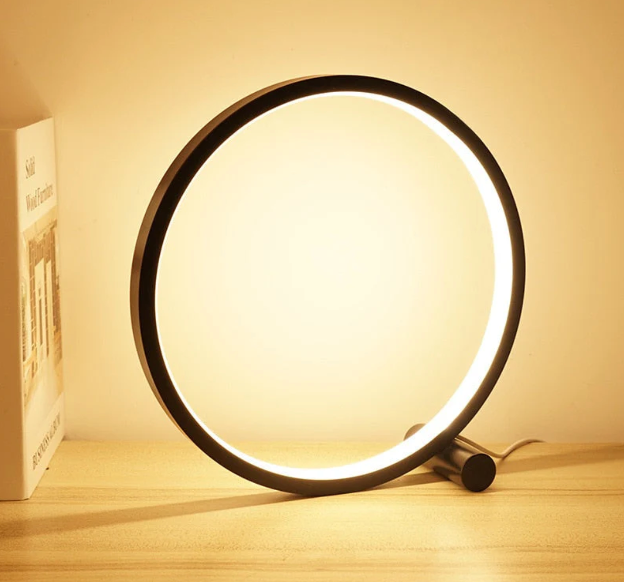 Liora Tafellamp Zwart - Modern Design, Traploos Dimbaar Nachtkast Lampje 4
