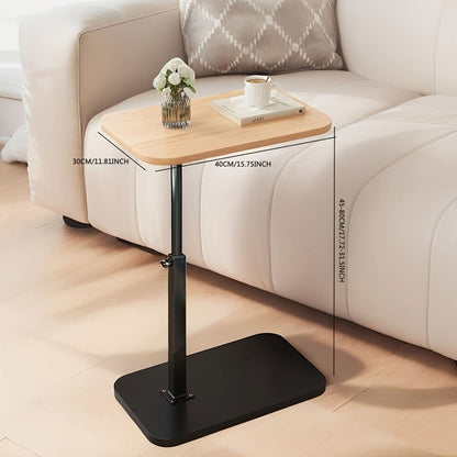 Livelift Bijzettafel - Houten Blad, Verstelbare Hoogte, Modern 4