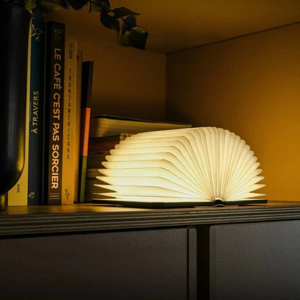 LumiBook Oplaadbare Tafellamp - Draadloos, 360° Opvouwbaar Ontwerp 0