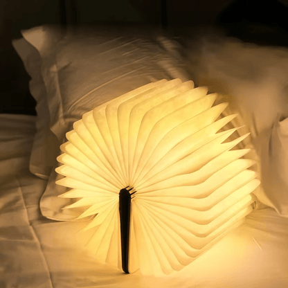 LumiBook Oplaadbare Tafellamp - Draadloos, 360° Opvouwbaar Ontwerp 4