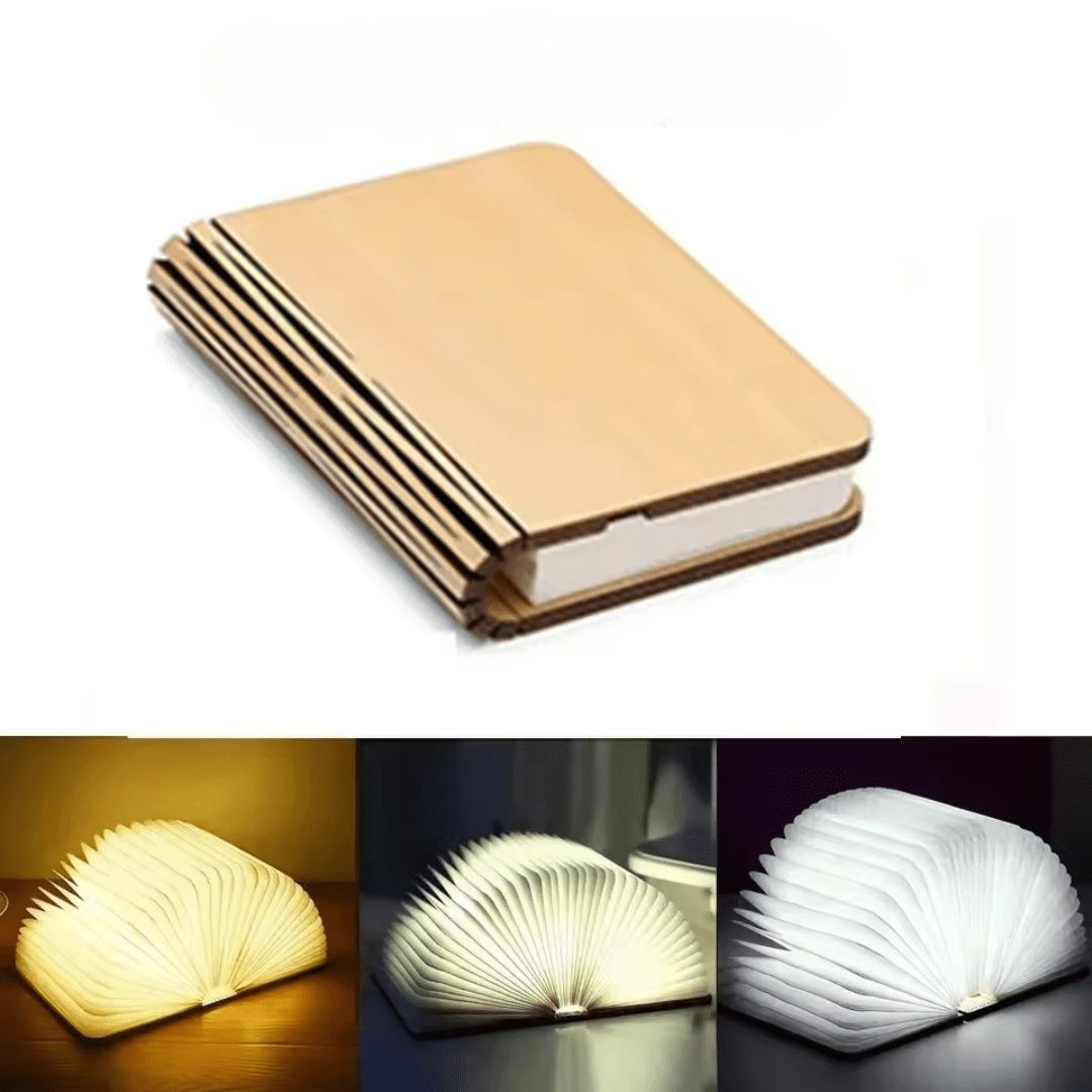 LumiBook Oplaadbare Tafellamp - Draadloos, 360° Opvouwbaar Ontwerp 7