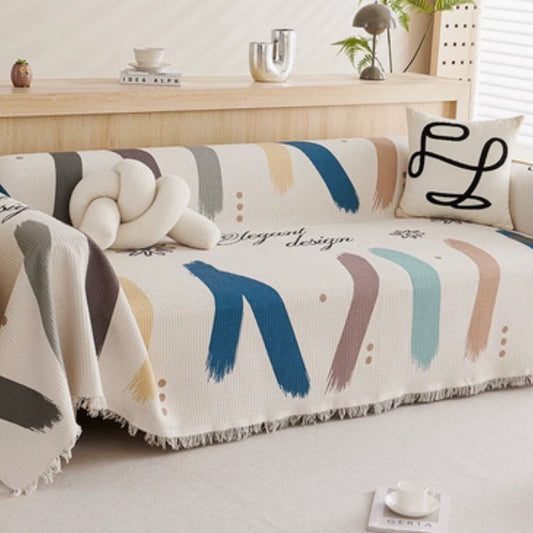 Lumiere Bankhoes - Katoen-Microvezel, Boho-Chic met Kwastjes 0