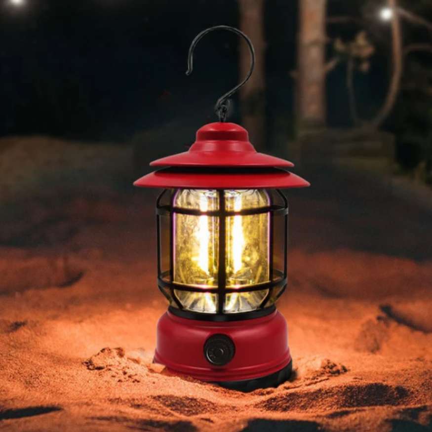 Lumos Campinglantaarn - Oplaadbaar LED, Vintage Stijl Dimbaar Licht 4