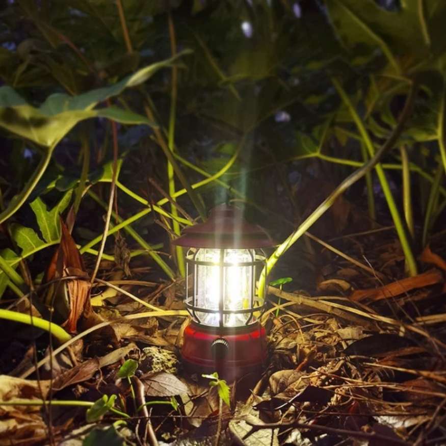 Lumos Campinglantaarn - Oplaadbaar LED, Vintage Stijl Dimbaar Licht 5