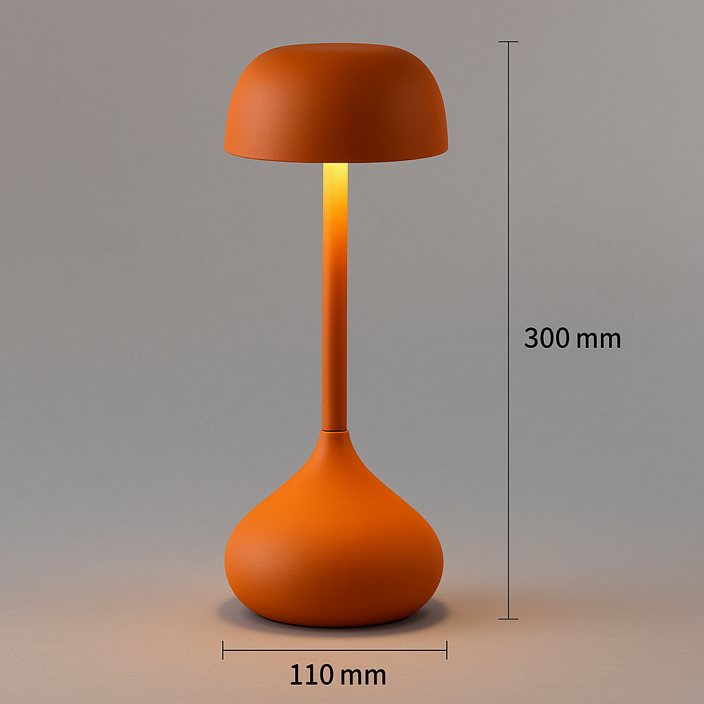 Luna Glow Bureaulamp - Aluminium, Dimbaar LED Licht 0