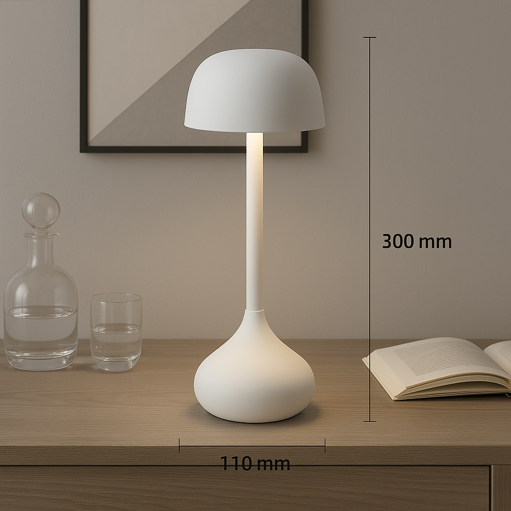 Luna Glow Bureaulamp - Aluminium, Dimbaar LED Licht 3