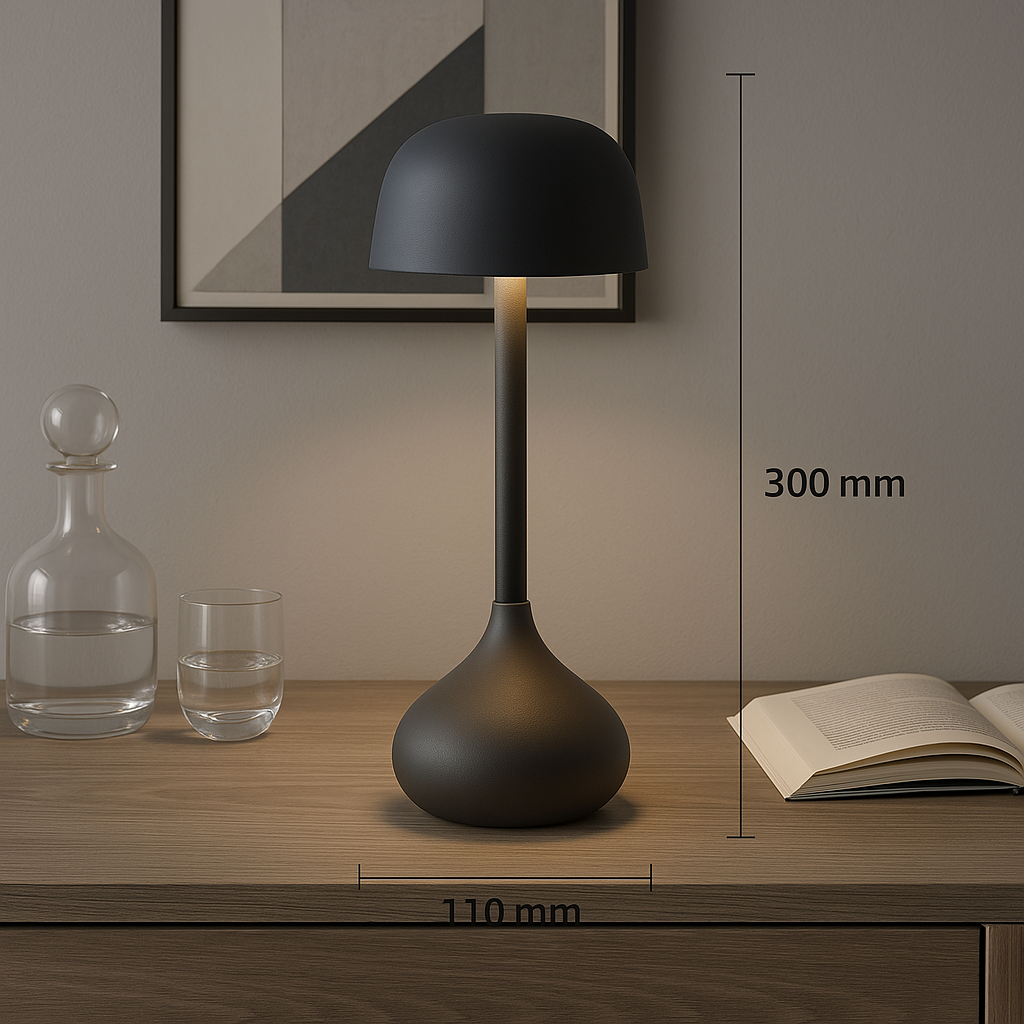 Luna Glow Bureaulamp - Aluminium, Dimbaar LED Licht 4
