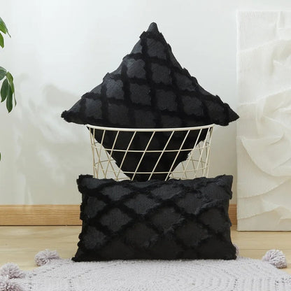Lunara Kussenhoes 40x40 - Fluweel, Boho Geometrisch Patroon 0