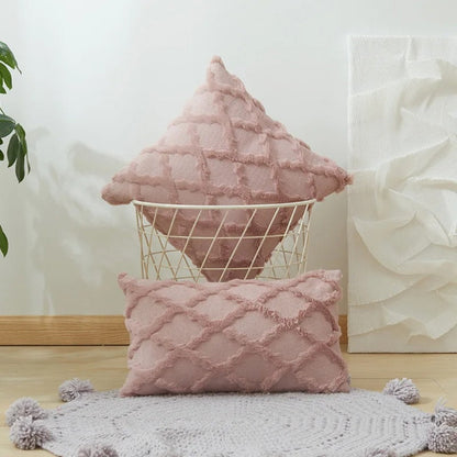 Lunara Kussenhoes 40x40 - Fluweel, Boho Geometrisch Patroon 11
