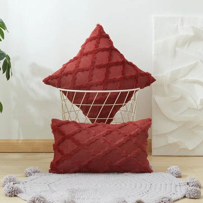 Lunara Kussenhoes 40x40 - Fluweel, Boho Geometrisch Patroon 8