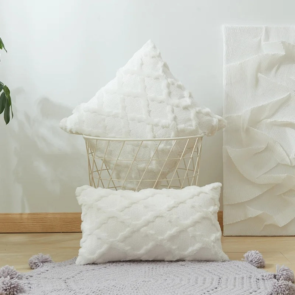Lunara Kussenhoes 40x40 - Fluweel, Boho Geometrisch Patroon 9