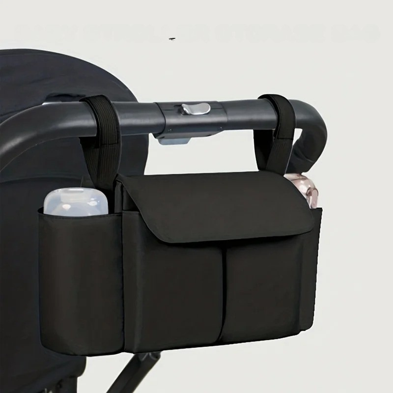 StrollNest™ – Organizer met Fleshouders voor Kinderwagens – Praktische Opbergoplossing