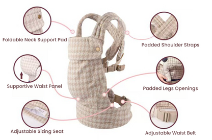 NabijNest™ – Comfortabele Draagzak met Steun – Baby Draagtas Systeem