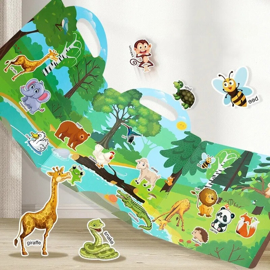 StoryStix™ – Herbruikbaar Montessori Stickerboek – Creatieve Speelervaring
